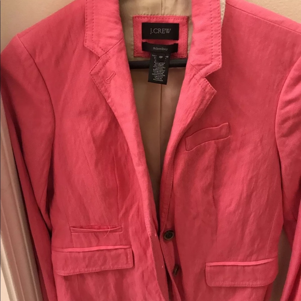 Jcrew Schoolboy blazer in Bright Pink size 4P